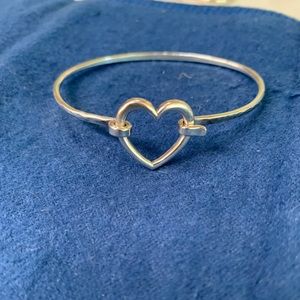 James Avery Retired Heart Hook on Bracelet Size S